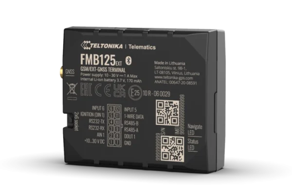 Teltonika Gps tracker FMB125  2G 4G M1 Versatile 2G tracker with RS232, RS485 interfaces