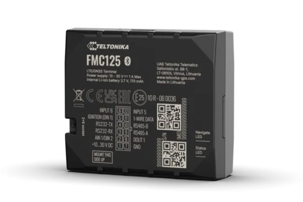 Teltonika Gps tracker FMC125 - 4G Συσκευή εντοπισμού Connectivity, με RS485/RS232 interfaces για επαγγελματικά οχήματα