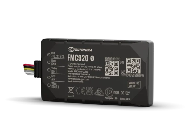 Teltonika Gps Tracker FMC920 - 4G LTE Cat 1 συσκευή εντοπισμού κατάλληλη για αυτοκίνητα και μηχανές